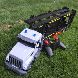 ماشین کنترلی تریلی خودرو بر بزرگ Remote Control TRANSPORT TRUCK مقیاس 1:24_اسباب بازی